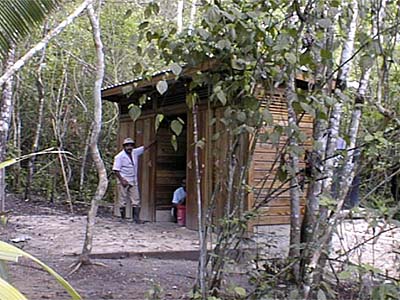 Restrooms at El Pilar